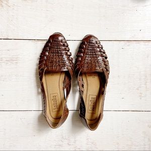Brown Huaraches Loafers
